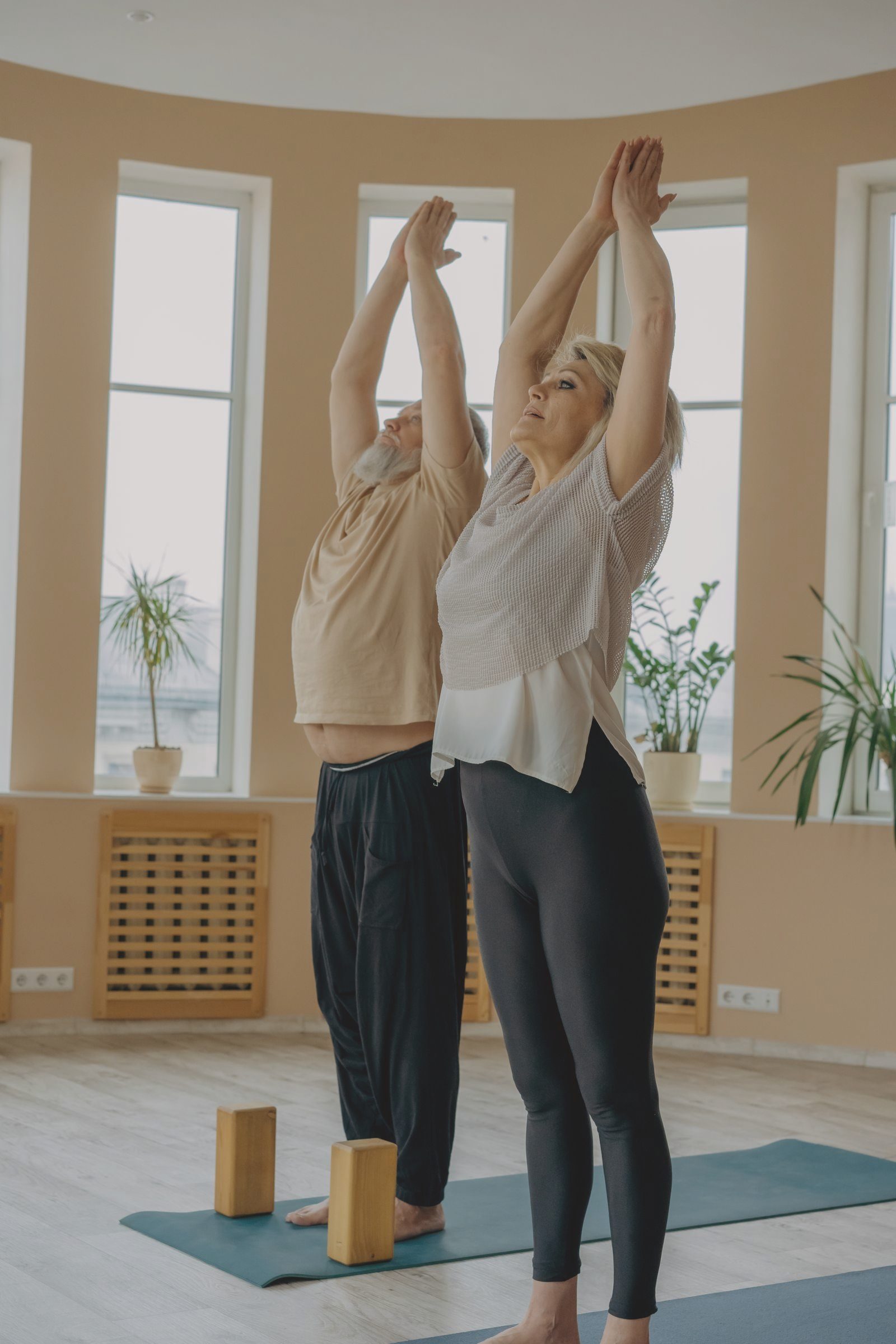 Yogagruppe in der Hundehaltung